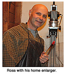 Ross with enlarger.