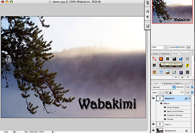type styles example.
