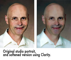 Portraits and Clarity slider.