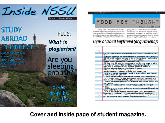 Magazine exercise examle.