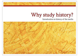 Why study history?