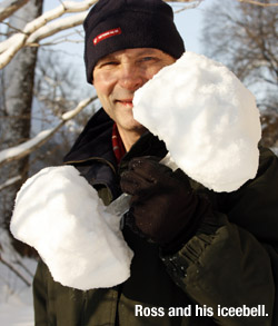 Ross and his iceebell.