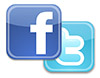 Facebook and Twitter