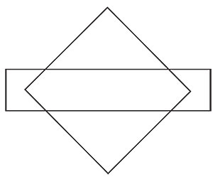 Lozenge and diamond shape.